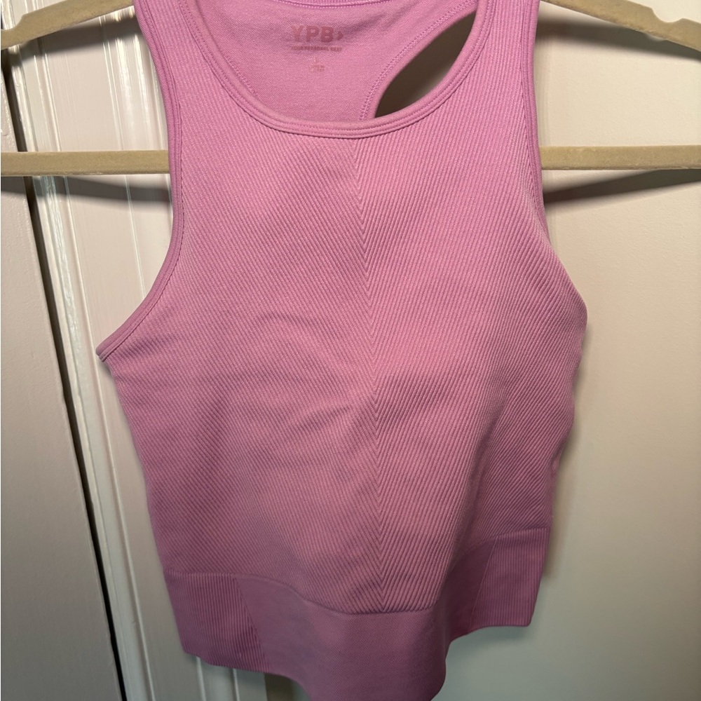 Abercrombie YPB Women's Pink Ribbed Tank Top